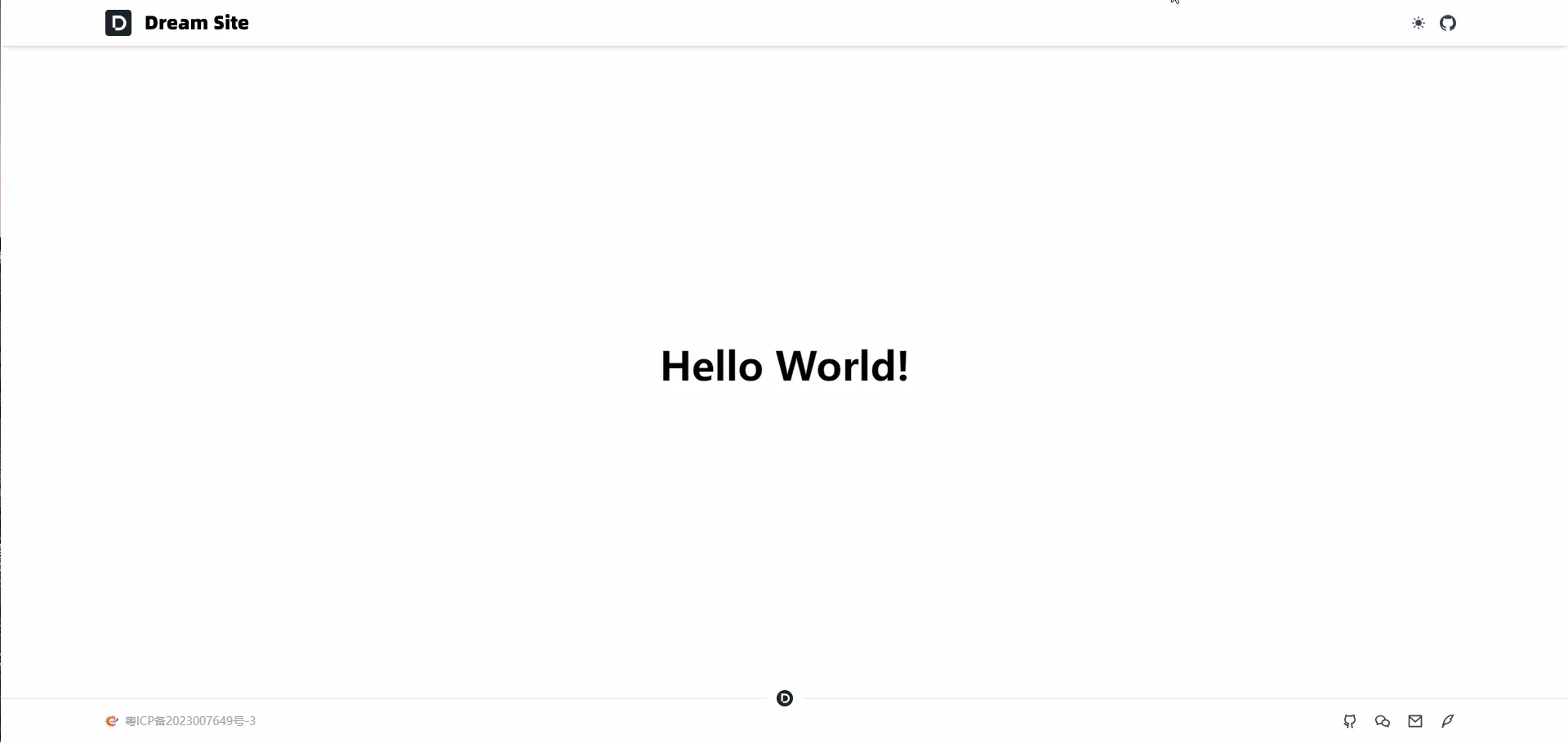 Footer 底部布局最终效果